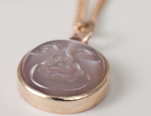Gold Moonstone Necklace Gold Moonstone Necklace