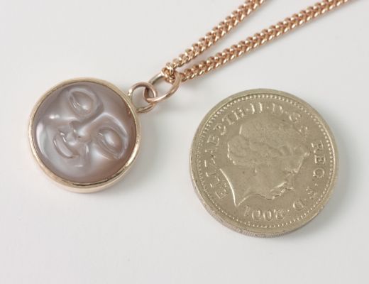 Gold Moonstone Necklace Gold Moonstone Necklace