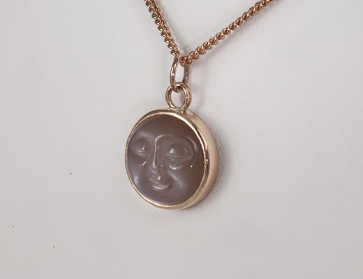 Gold Moonstone Necklace Gold Moonstone Necklace